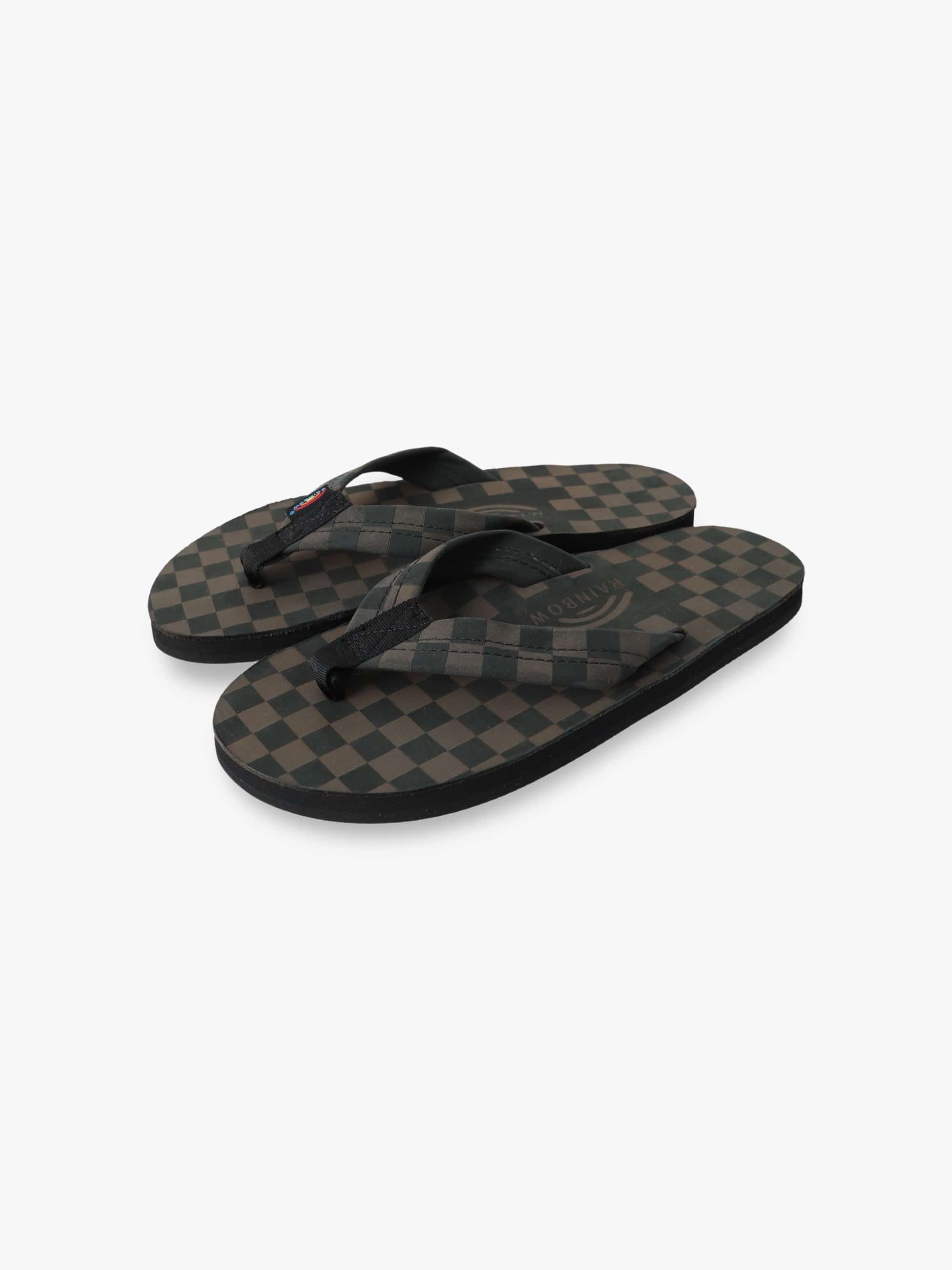 シングルレイヤー チェック サンダル|Rainbow Sandals(レインボー シングルレイヤー チェック サンダル|Rainbow Sandals(レインボー