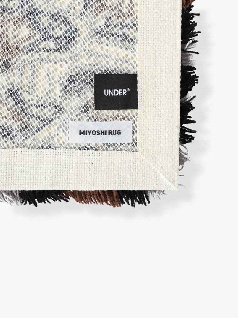 レオパードパターン ラグ 詳細画像 black 3