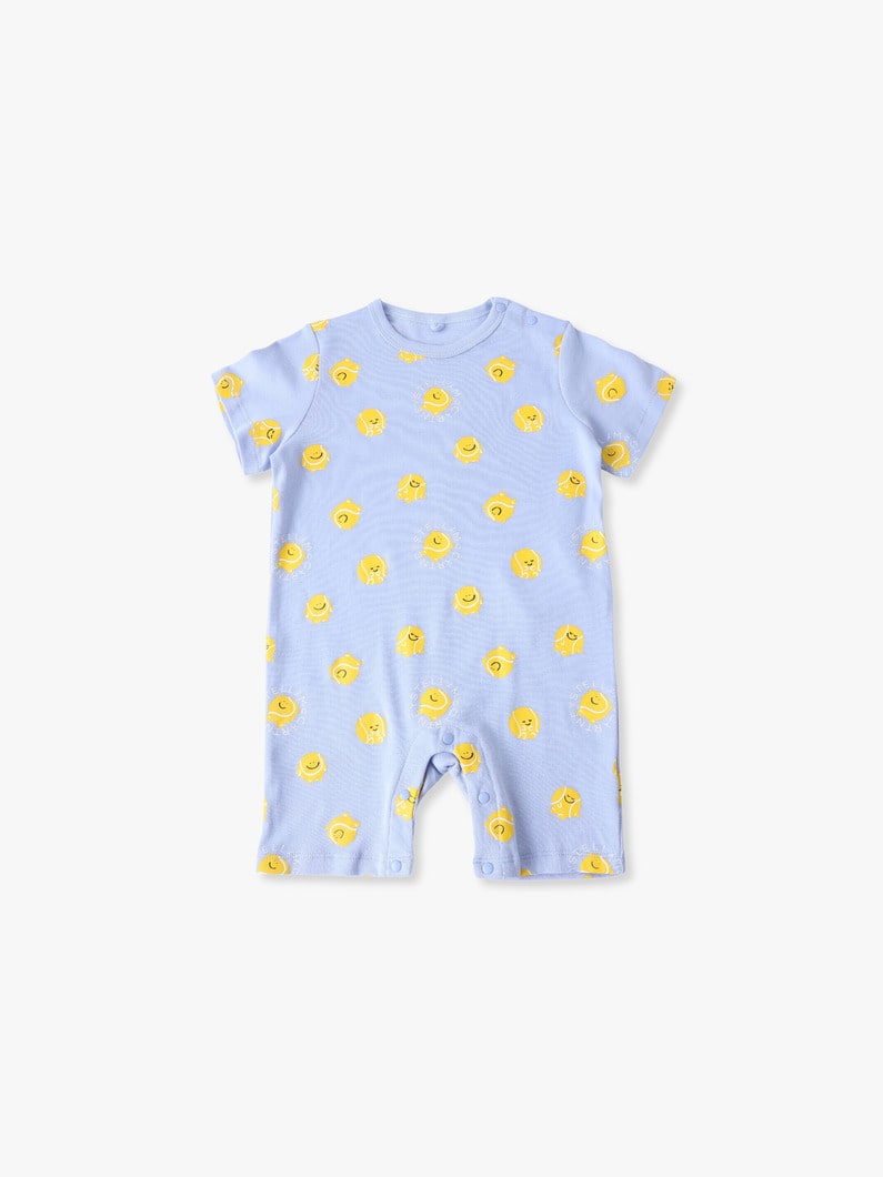 テニスボール プリント ビブ ロンパース ボックス セット（ライトブルー/9-12M） 詳細画像 light blue 2