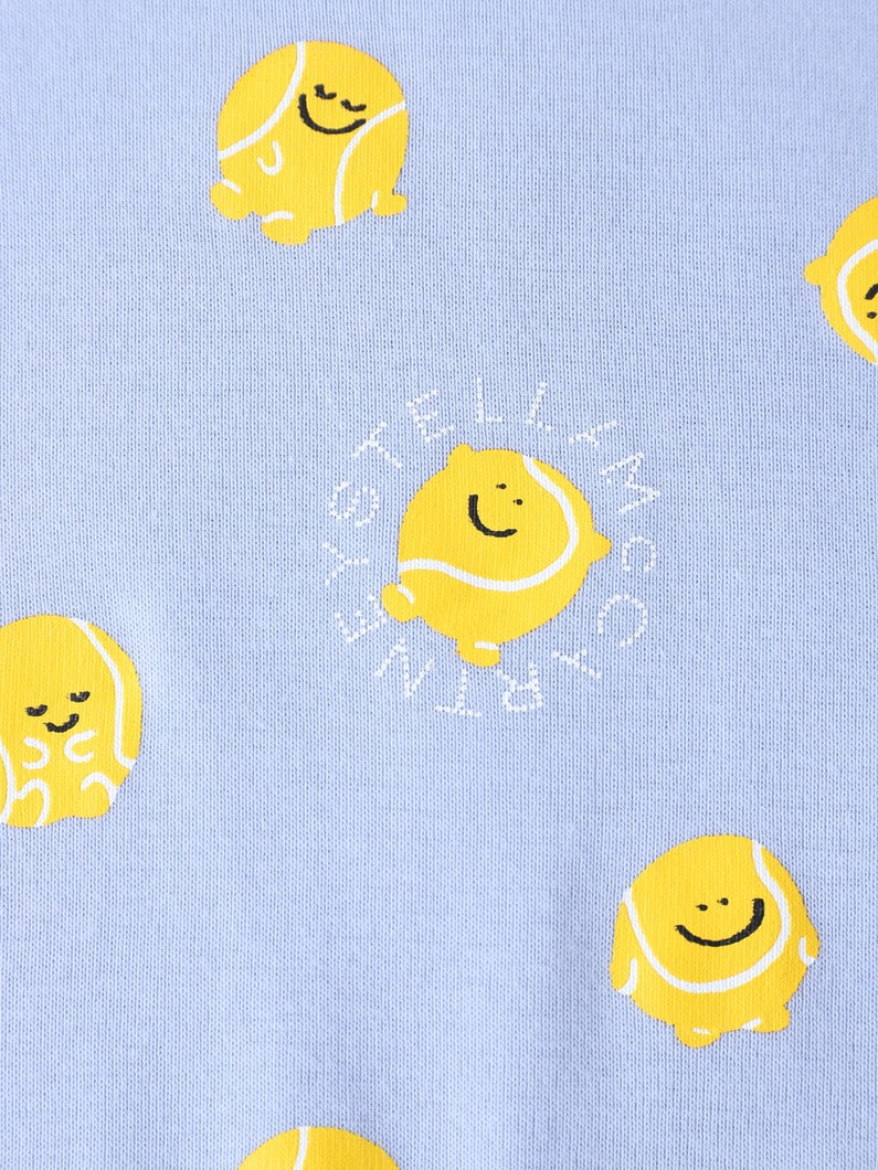 テニスボール プリント ビブ ロンパース ボックス セット（ライトブルー/9-12M） 詳細画像 light blue 9