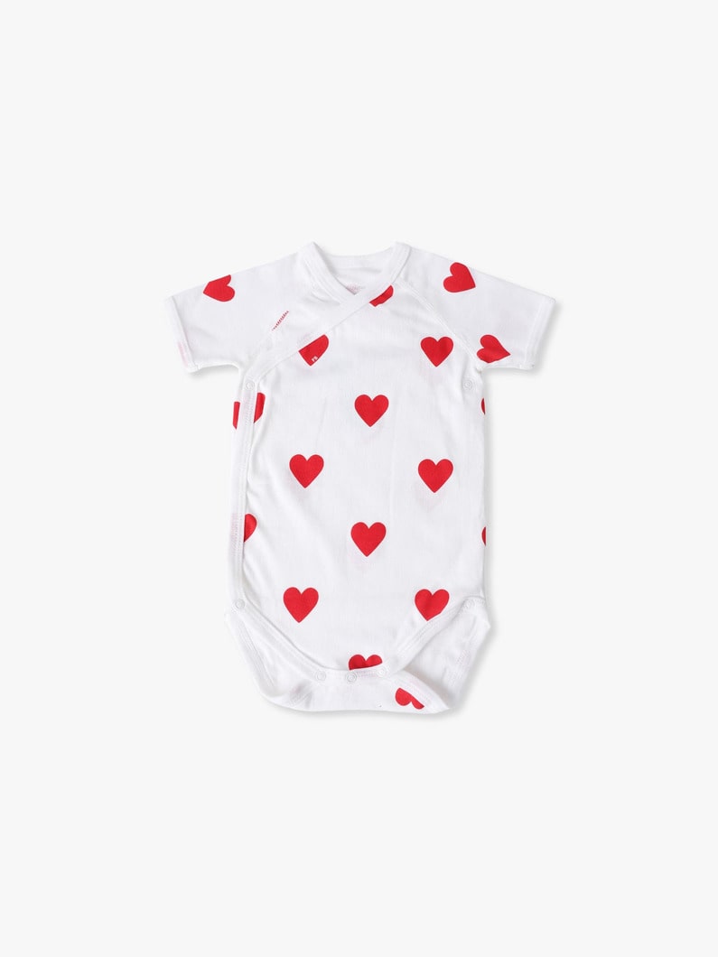 ベビー ボディスーツ&times;ポーチ セット（レッド/12M） 詳細画像 red 2