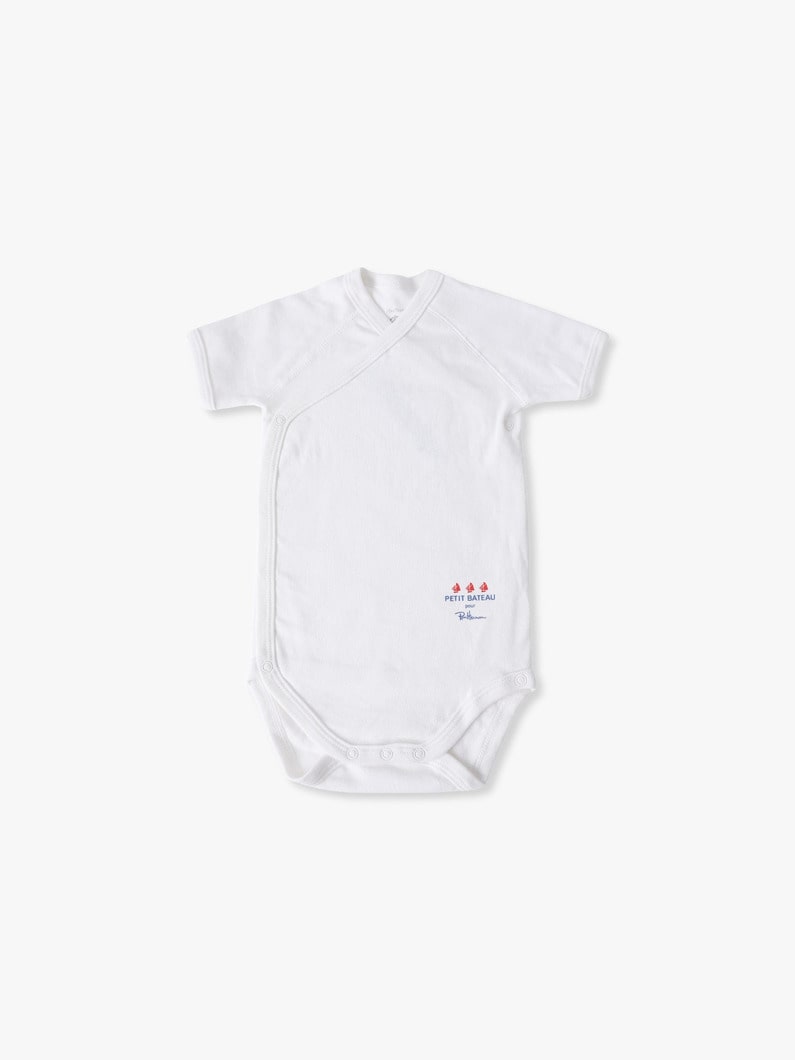 ベビー ボディスーツ&times;ポーチ セット（ネイビー/12M） 詳細画像 navy 1