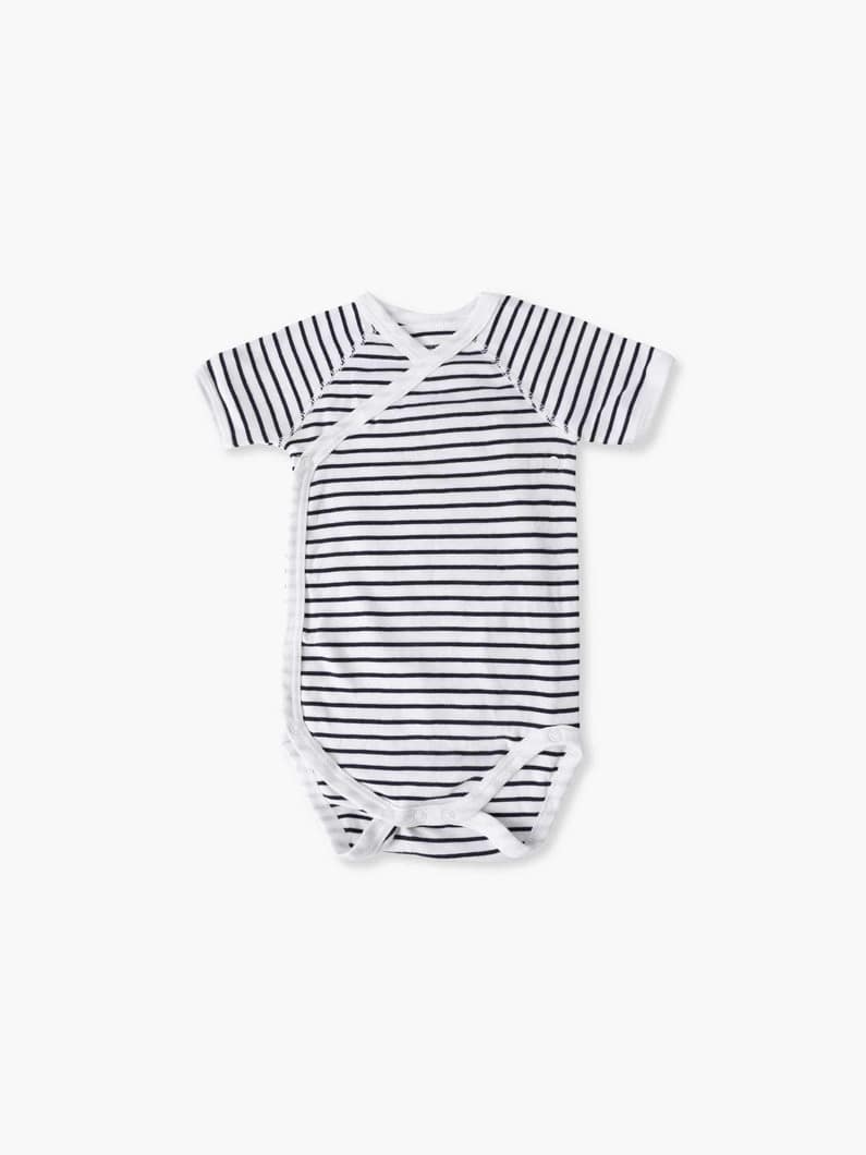 ベビー ボディスーツ&times;ポーチ セット（ネイビー/12M） 詳細画像 navy 2