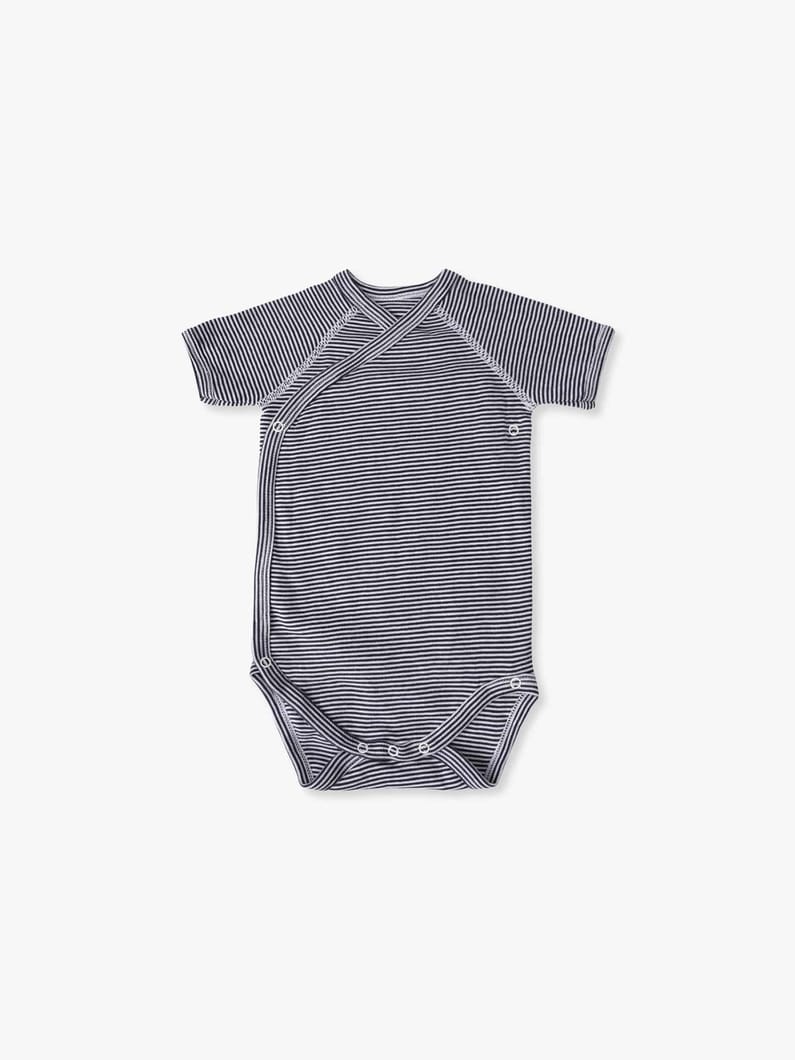 ベビー ボディスーツ&times;ポーチ セット（ネイビー/12M） 詳細画像 navy 3