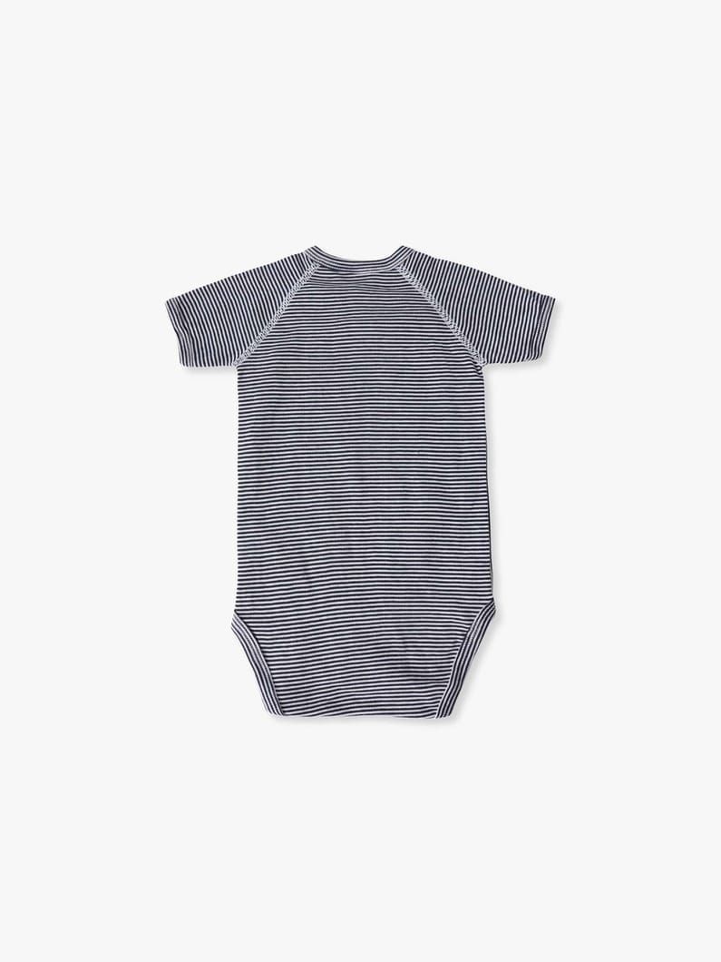 ベビー ボディスーツ&times;ポーチ セット（ネイビー/12M） 詳細画像 navy 4