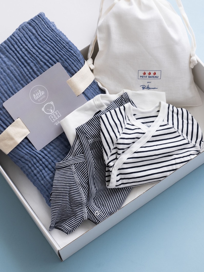 ベビー ボディスーツ&times;ポーチ セット（ネイビー/12M） 詳細画像 navy 9