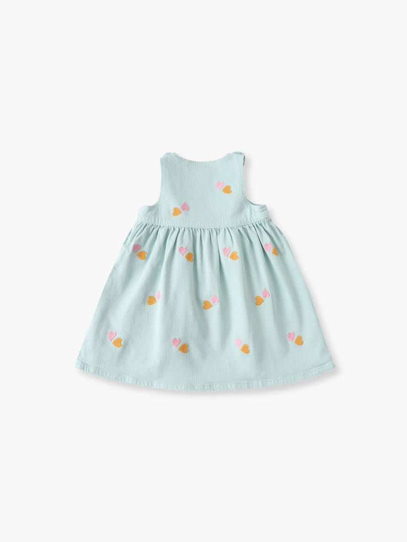 ハート エンブロイダリー ギャバジン ドレス（18M） 詳細画像 mint 1