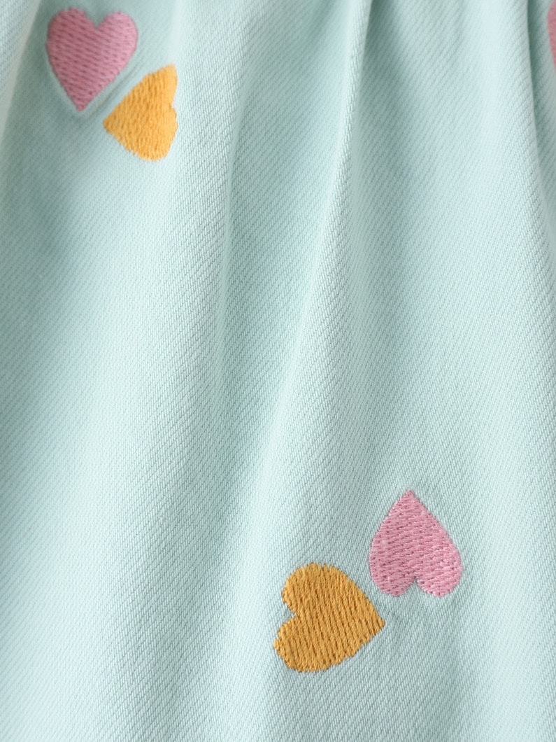 ハート エンブロイダリー ギャバジン ドレス（18M） 詳細画像 mint 3