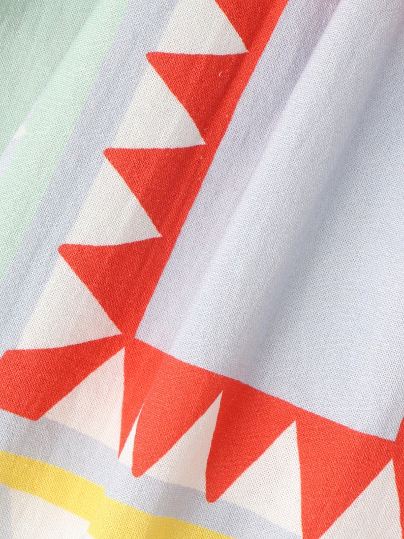 パッチワークプリント ハーフスリーブ ドレス（4-10Y） 詳細画像 multi 5