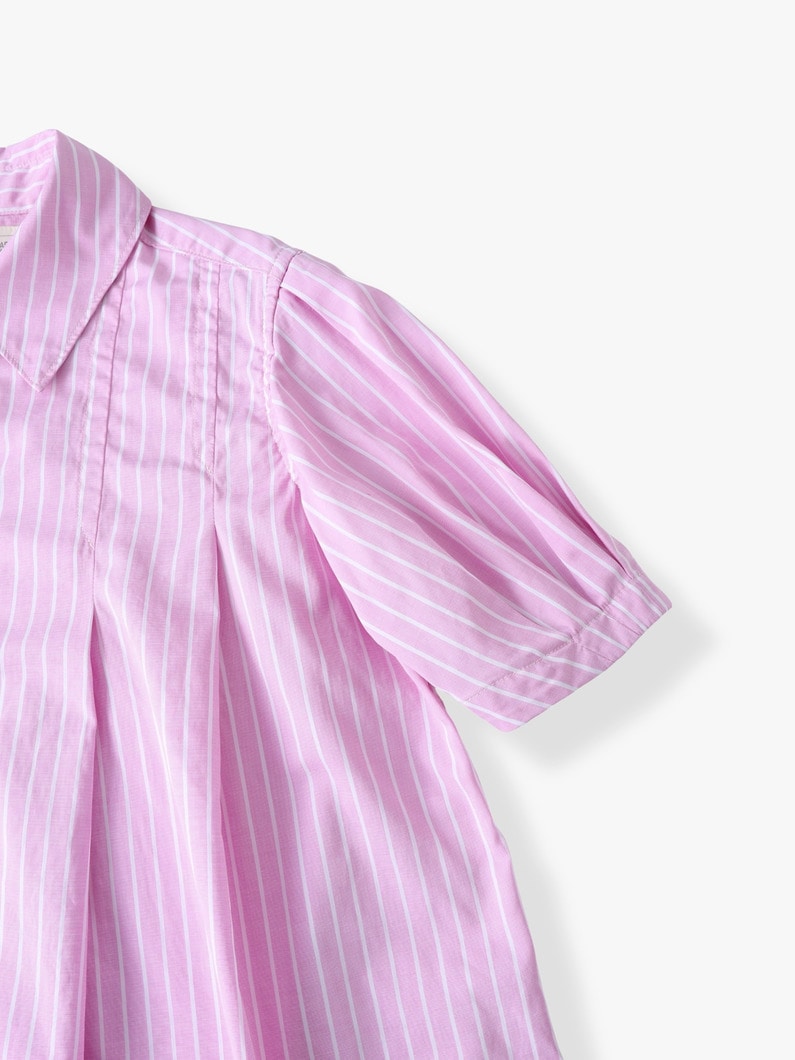 タイプライター シャツ ドレス（105-125cm） 詳細画像 pink 2