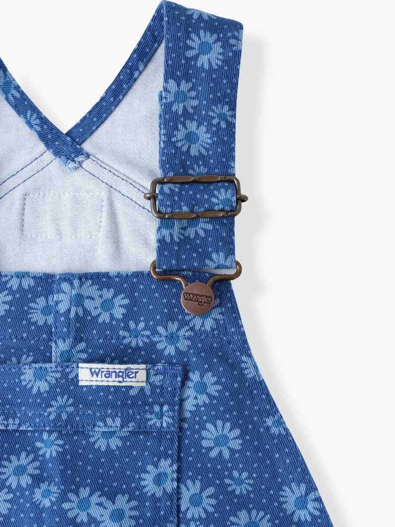 フラワー プリント デニム ドレス（ブルー/105-150cm） 詳細画像 blue 2