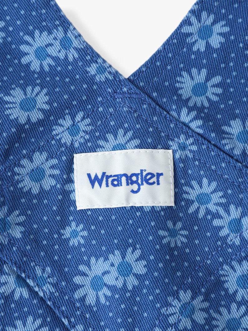 フラワー プリント デニム ドレス（ブルー/105-150cm） 詳細画像 blue 4