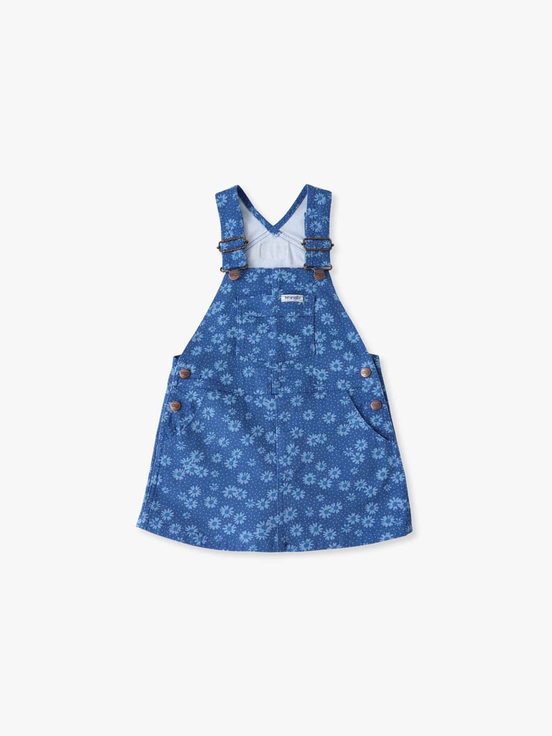 フラワー プリント デニム ドレス（ブルー/105-150cm） 詳細画像 blue 5