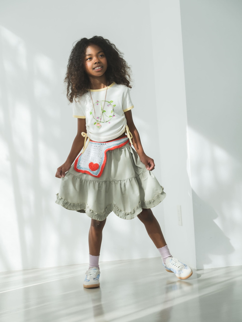 スカラップ ドレス（7M-9Y） 詳細画像 khaki 2