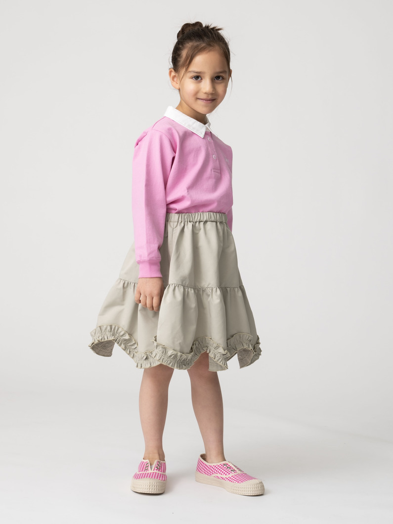 スカラップ ドレス（7M-9Y） 詳細画像 khaki 3