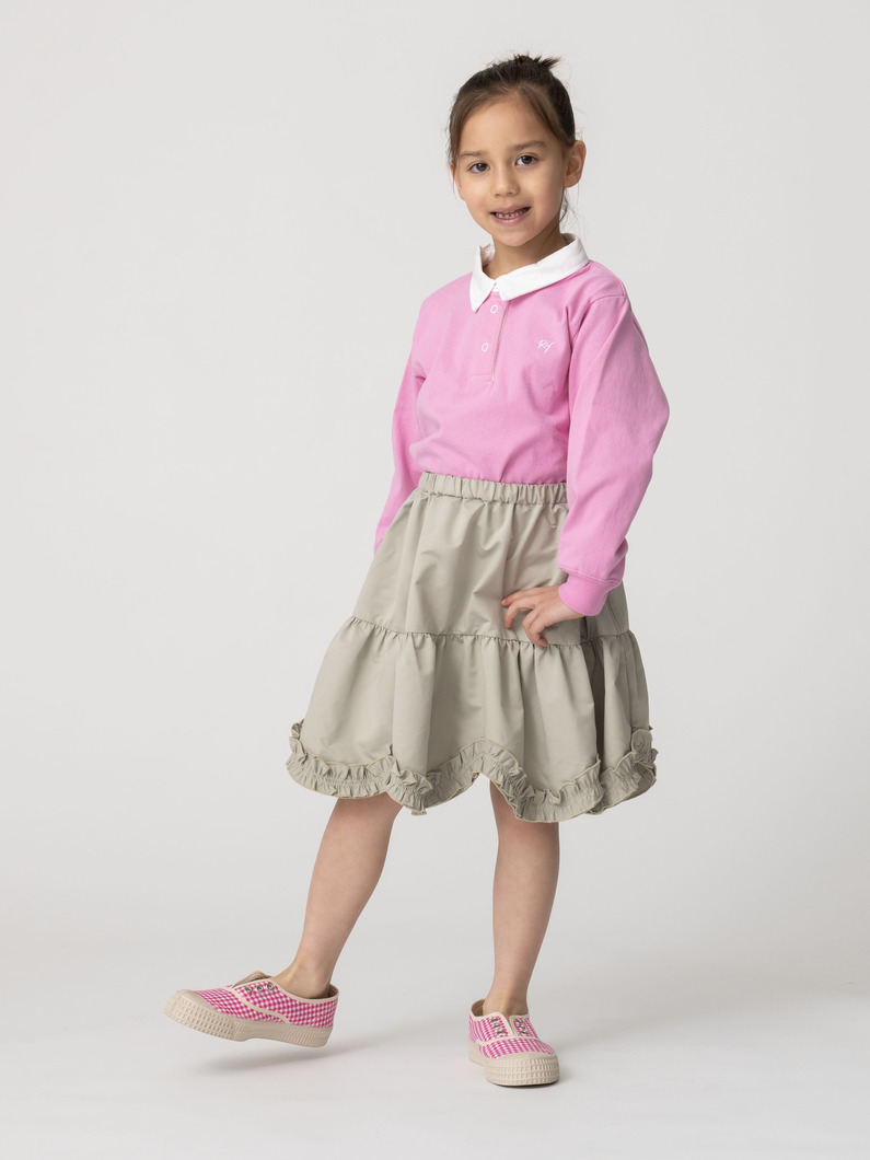 スカラップ ドレス（7M-9Y） 詳細画像 khaki 4