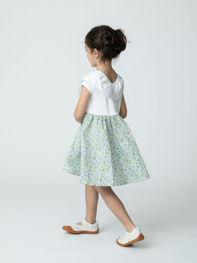 パピヨン ティー ドレス（7M-11Y） 詳細画像 white 2