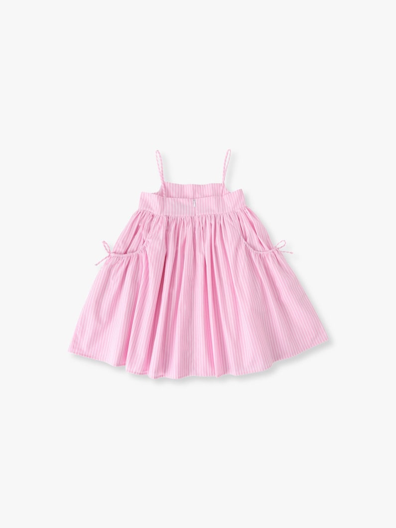 ストライプ キャミソールドレス（4-10Y） 詳細画像 pink 1