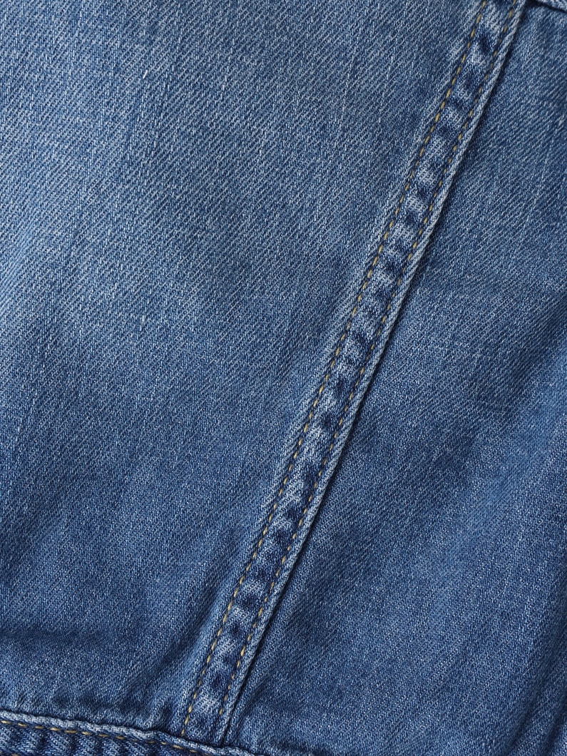 デニム ライダースジャケット（ライトブルー/90-100cm） 詳細画像 light blue 4