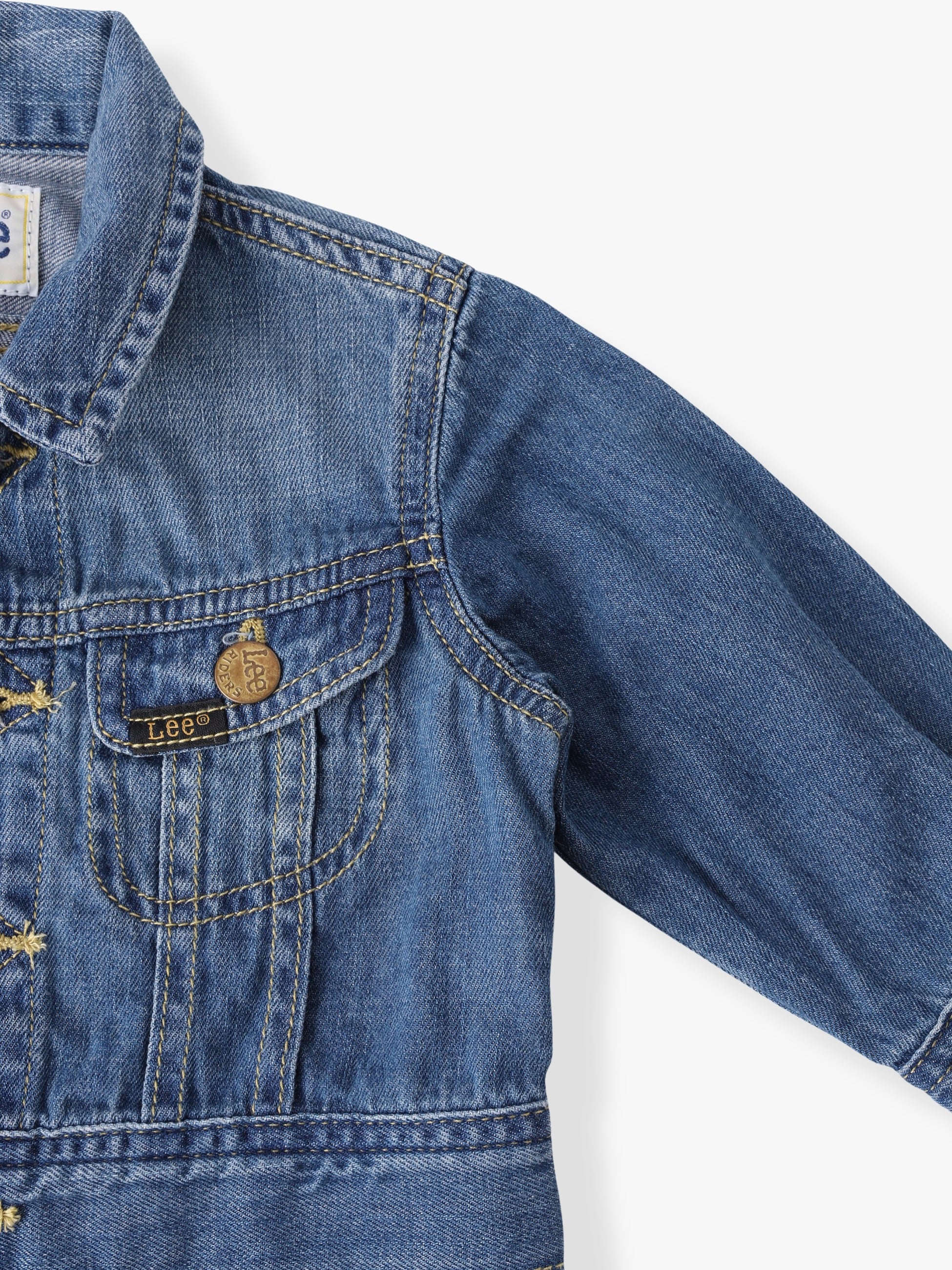 デニム ライダースジャケット（ライトブルー/90-100cm）｜Lee(リー