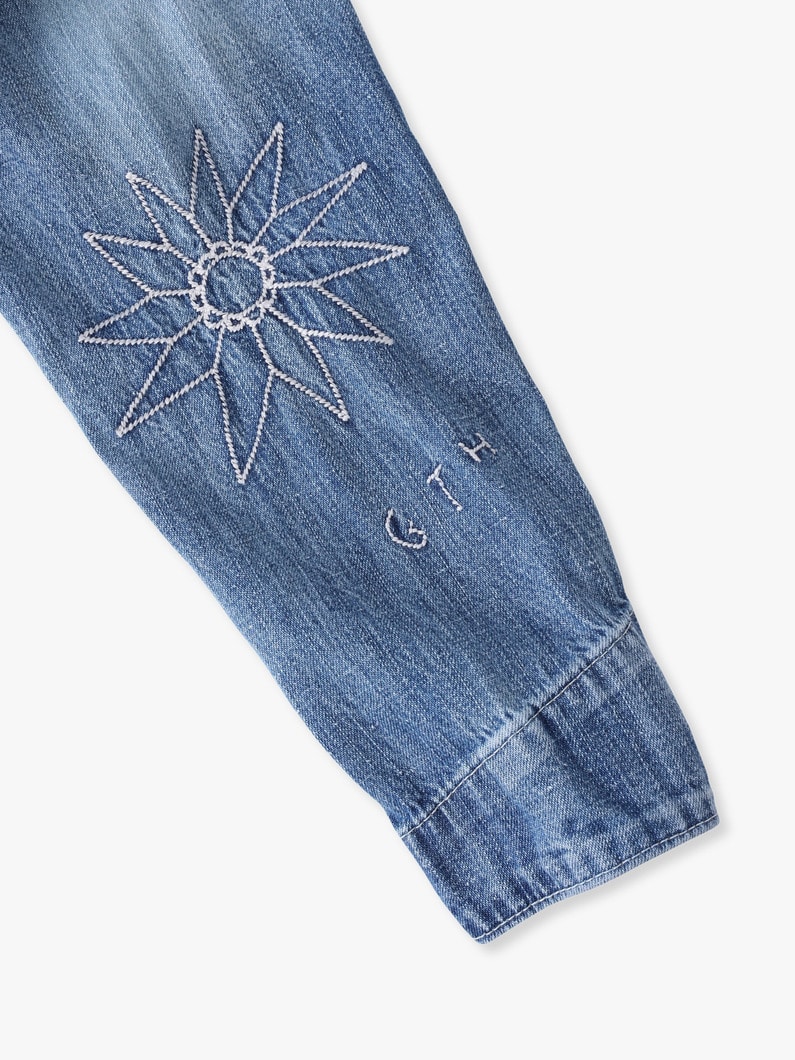 ワーク デニム ジャケット（105-125cm） 詳細画像 blue 3