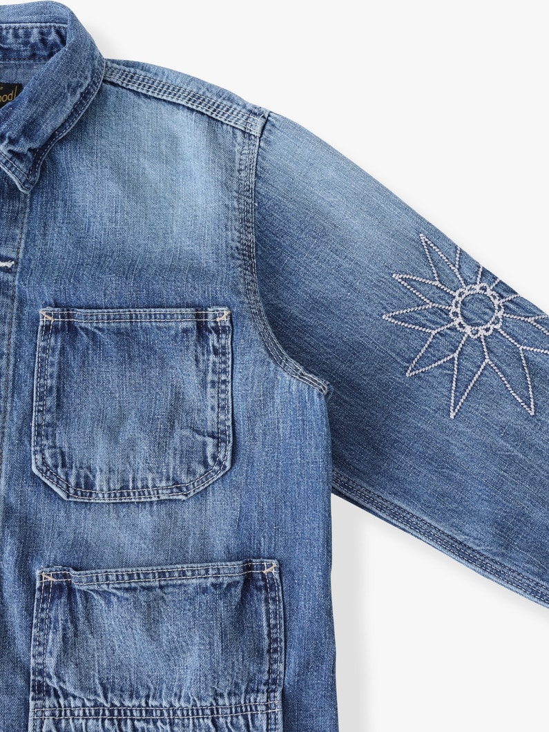 ワーク デニム ジャケット（135cm） 詳細画像 blue 2