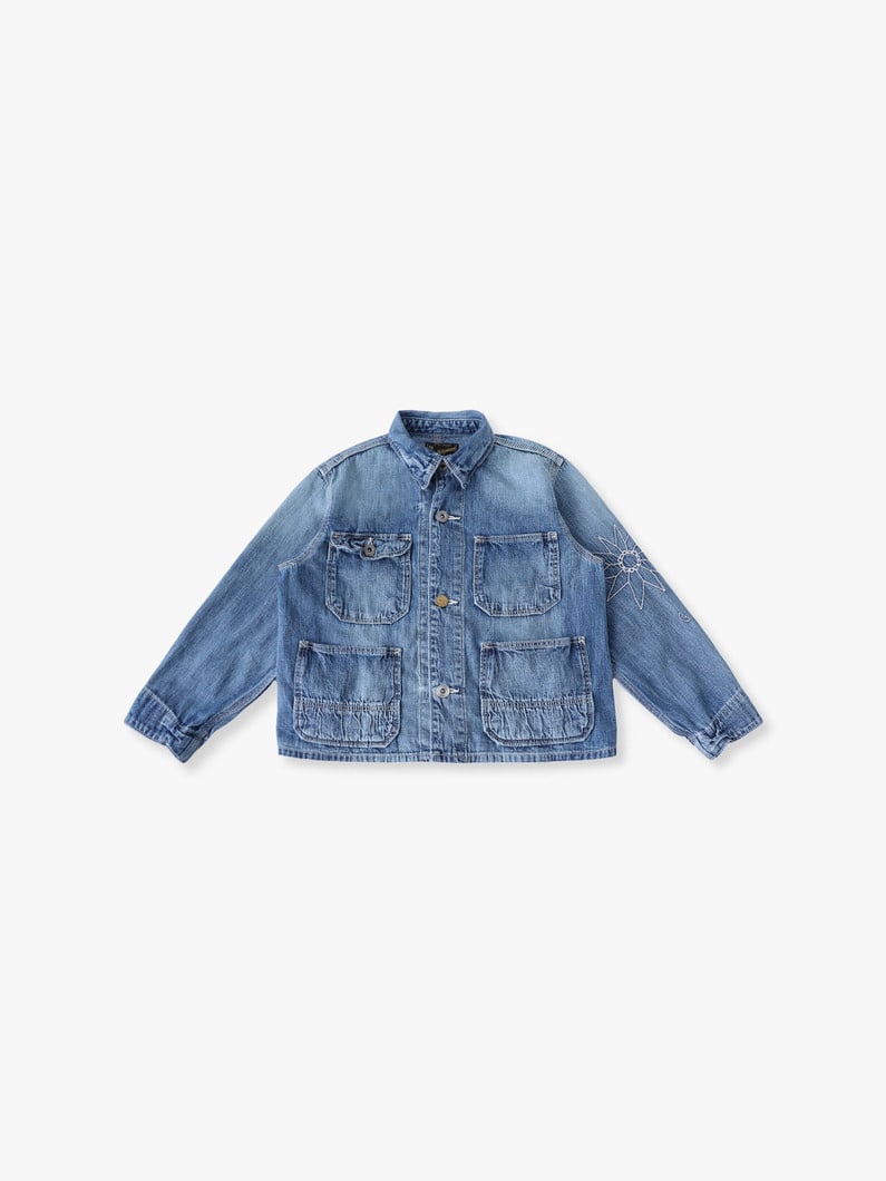 ワーク デニム ジャケット（135cm） 詳細画像 blue 1