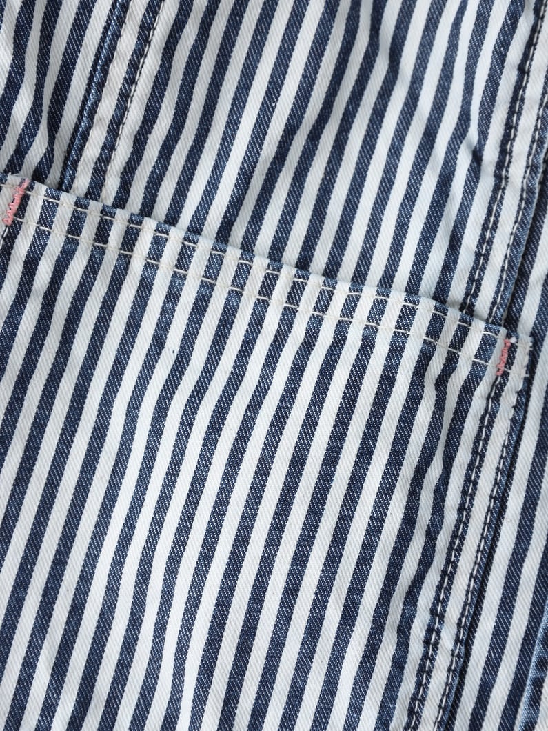 ヒッコリー カバー オール ジャケット（ネイビー/105-125cm） 詳細画像 navy 3