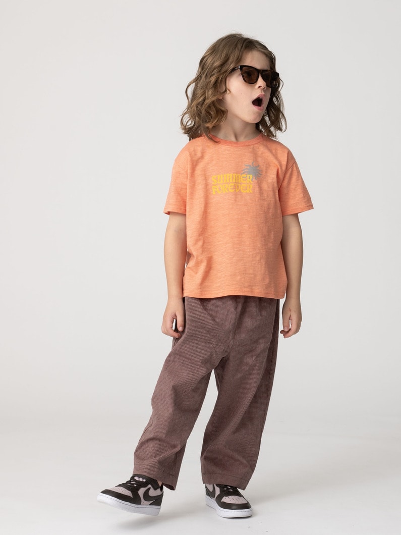 ギンガム チェック パンツ （レッド/グリーン/100-140cm） 詳細画像 red 2