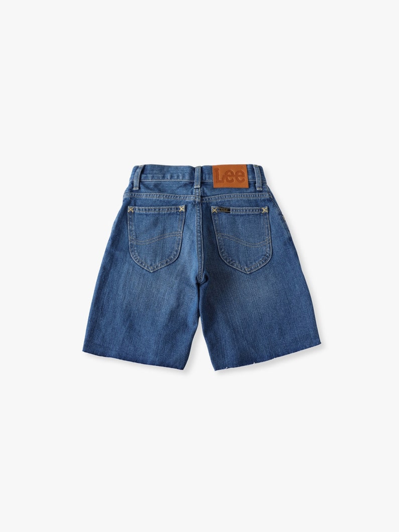 カットオフ バギー デニム ショーツ（100-140cm） 詳細画像 light blue 1