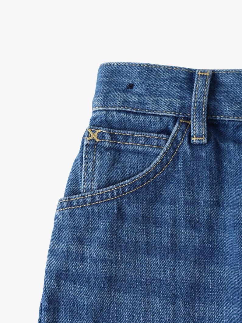 カットオフ バギー デニム ショーツ（100-140cm） 詳細画像 light blue 3
