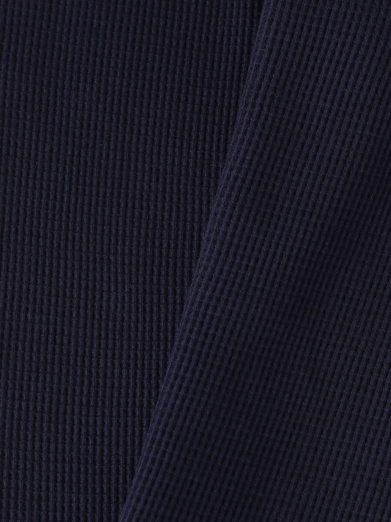 オーガニックコットン ワッフル レギンス（ライトイエロー/ライトブルー/ネイビー/70-110cm） 詳細画像 navy 3