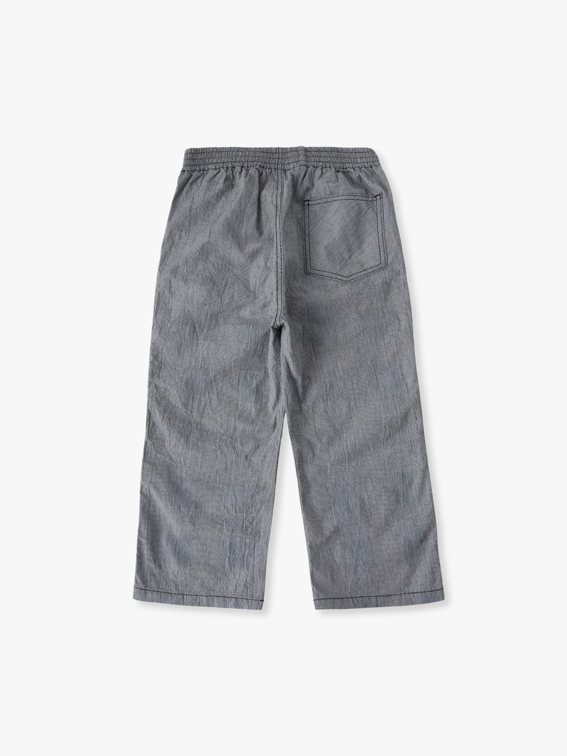 ワッシャー チェック パンツ（100-140cm） 詳細画像 black 1