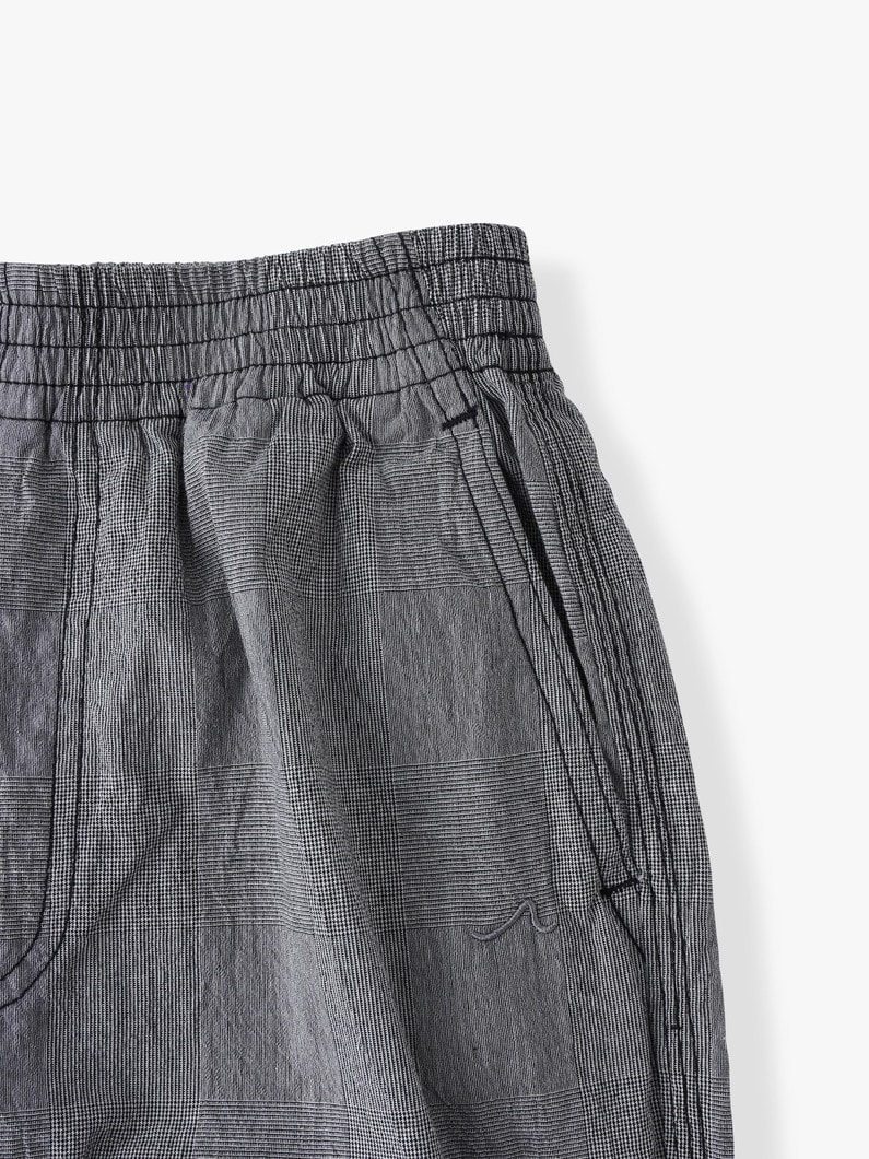 ワッシャー チェック パンツ（100-140cm） 詳細画像 black 2