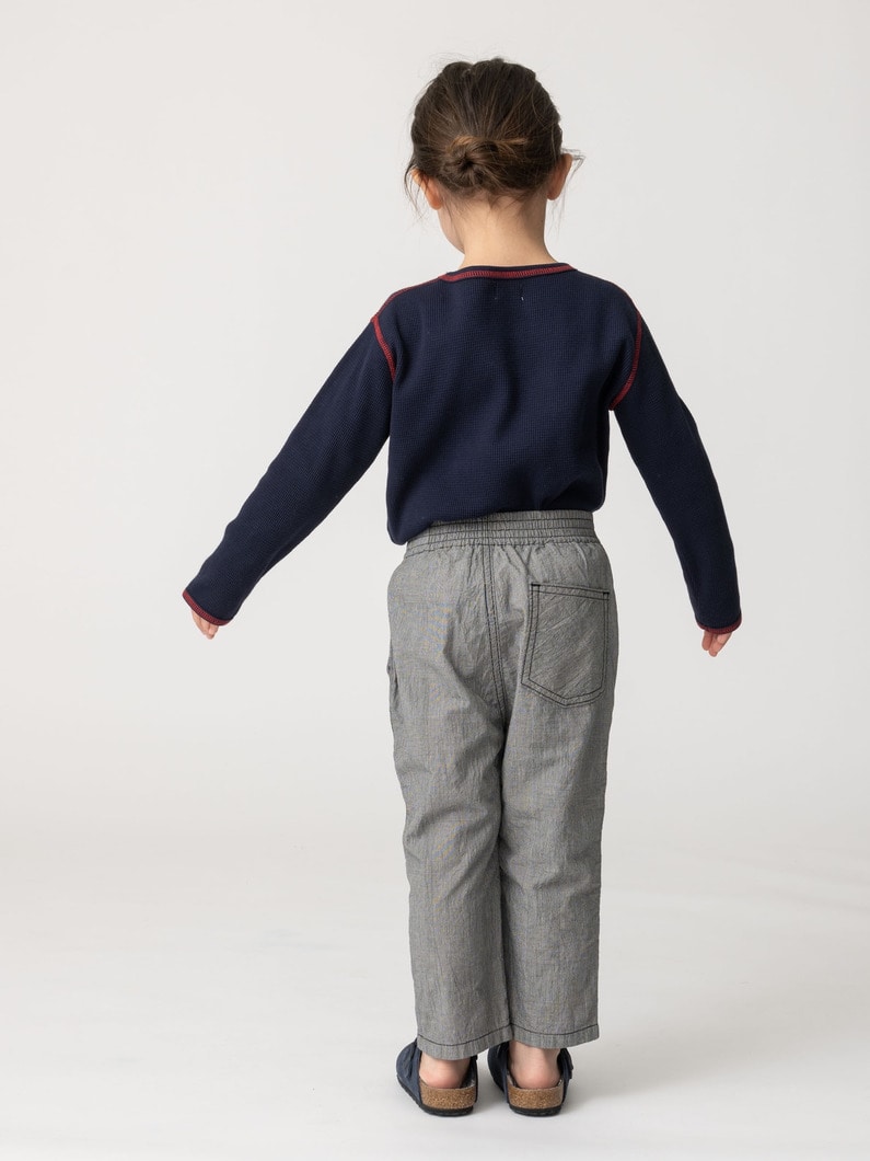 ワッシャー チェック パンツ（100-140cm） 詳細画像 black 5