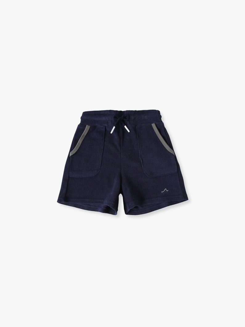 パイル ショーツ（ライトイエロー/ネイビー/100-140cm） 詳細画像 navy 3