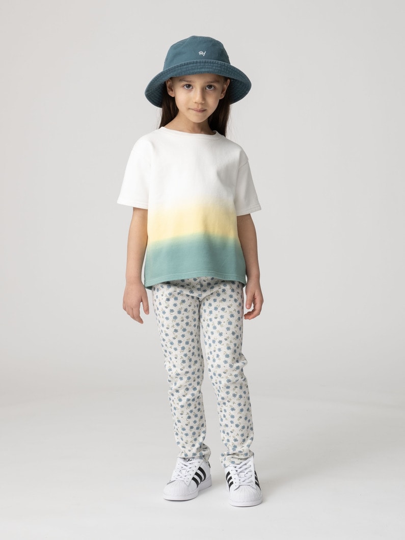 フラワー プリント レギンス（オートミール/ピンク/ブルー/100-140cm） 詳細画像 oatmeal