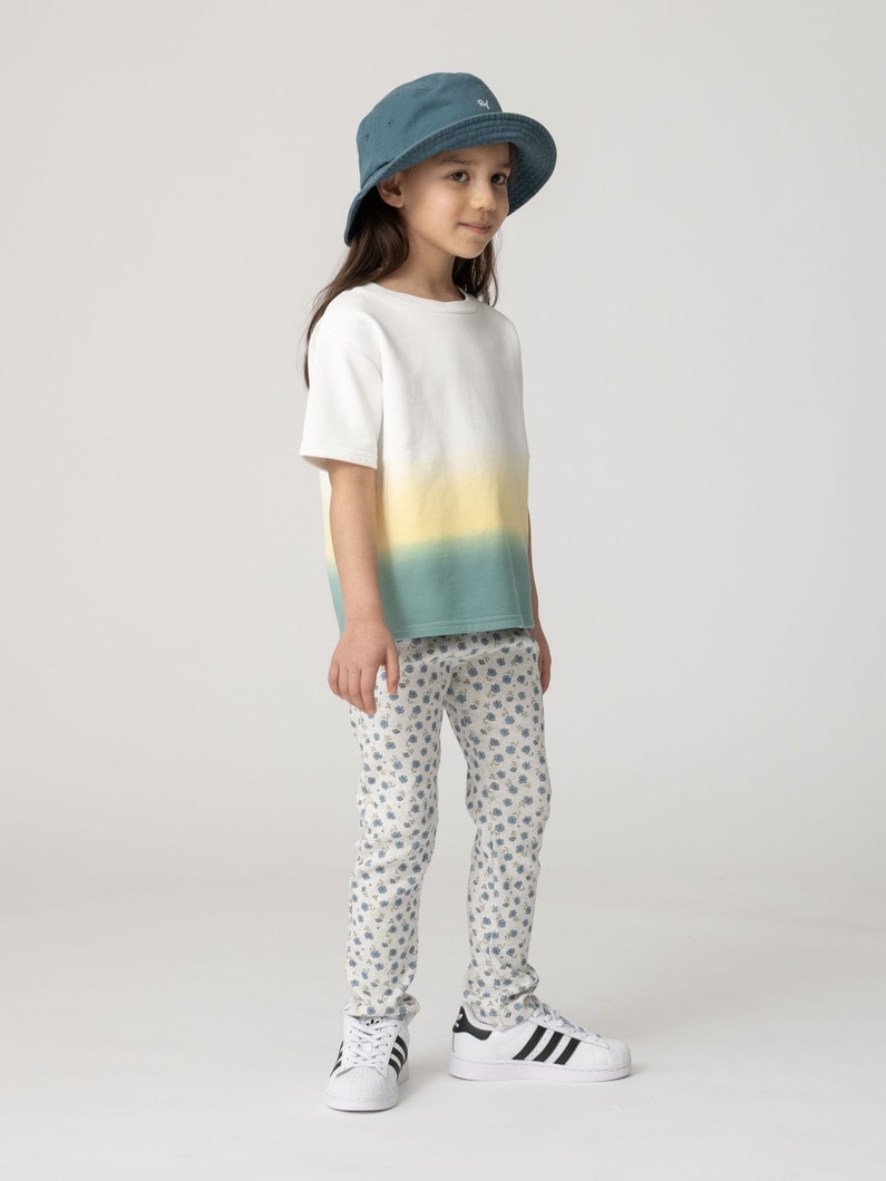 フラワー プリント レギンス（オートミール/ピンク/ブルー/100-140cm） 詳細画像 oatmeal 2