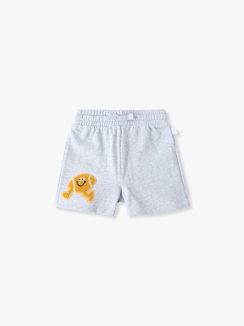 ラグビーボール モチーフ ショーツ（グレー/12-18M） 詳細画像 gray 1