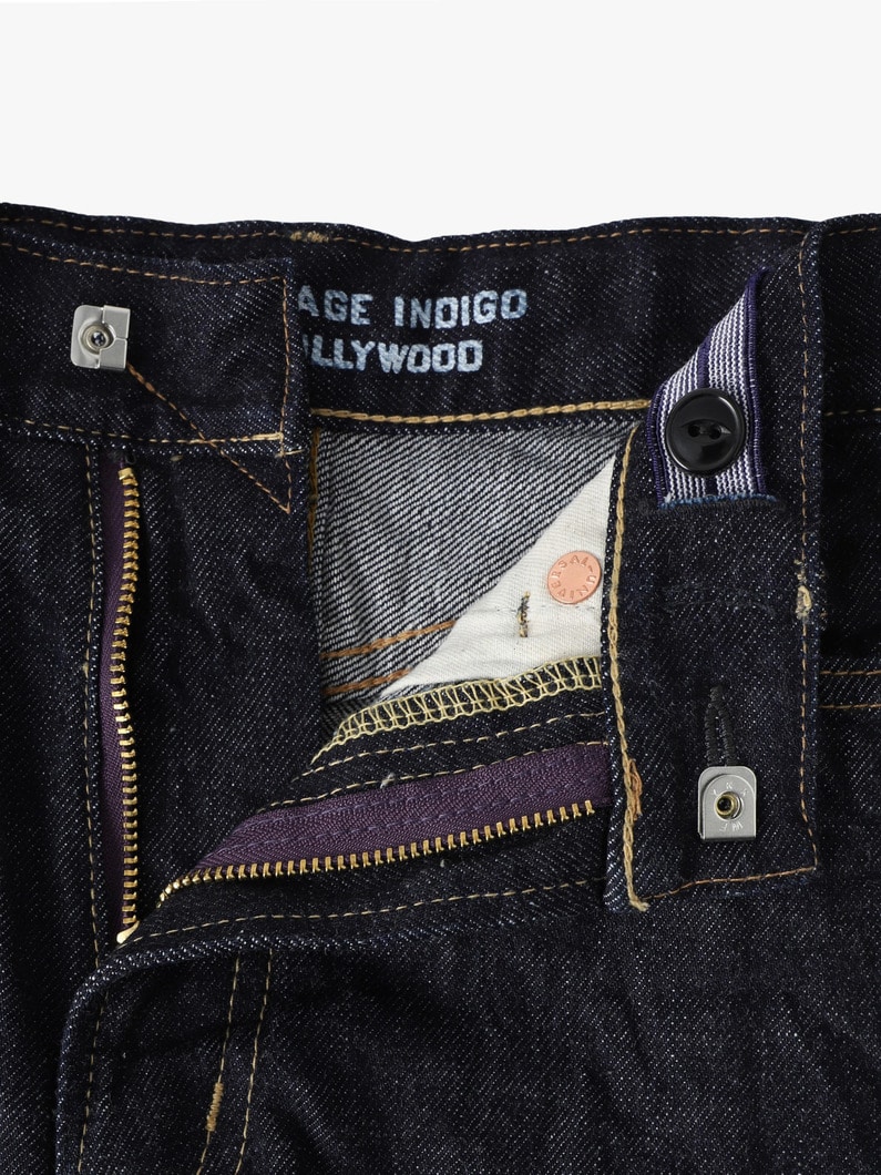 ロールアップ デニム パンツ（135cm） 詳細画像 navy 2