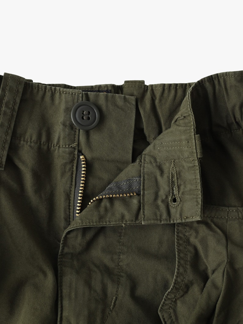 ラッフルド フラップポケット ウェザークロス パンツ（105-125cm） 詳細画像 khaki 2