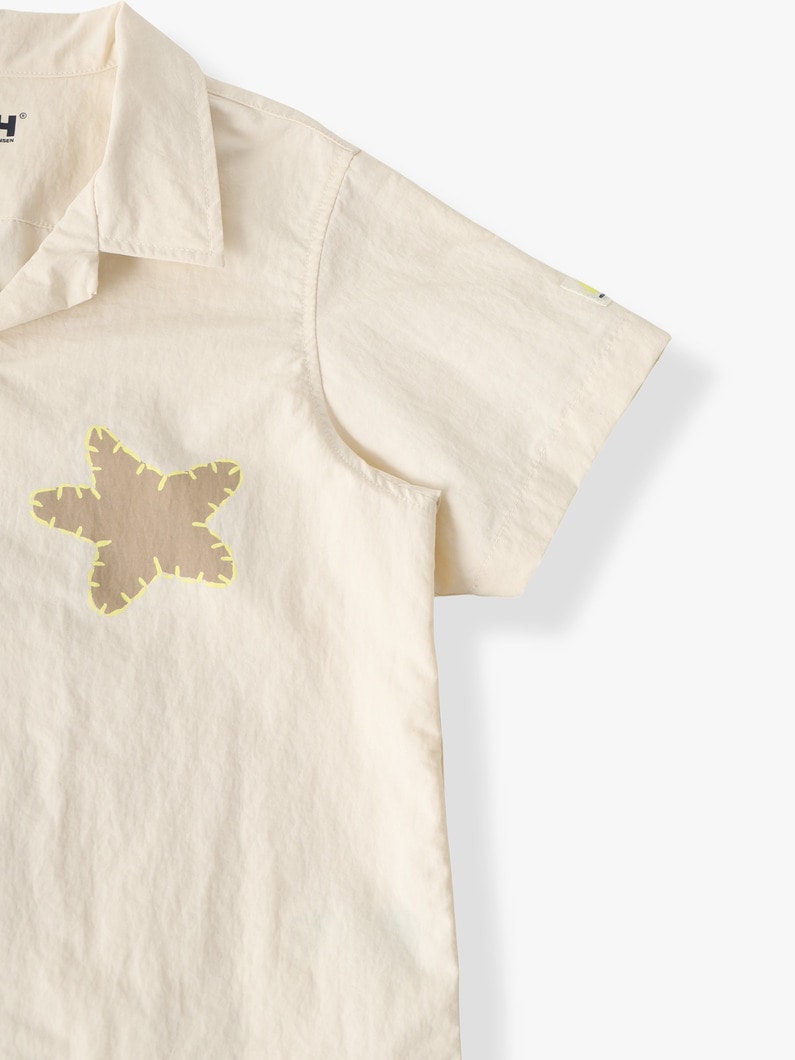 ハーフ スリーブ バスク シャツ（100-140cm） 詳細画像 ivory 2