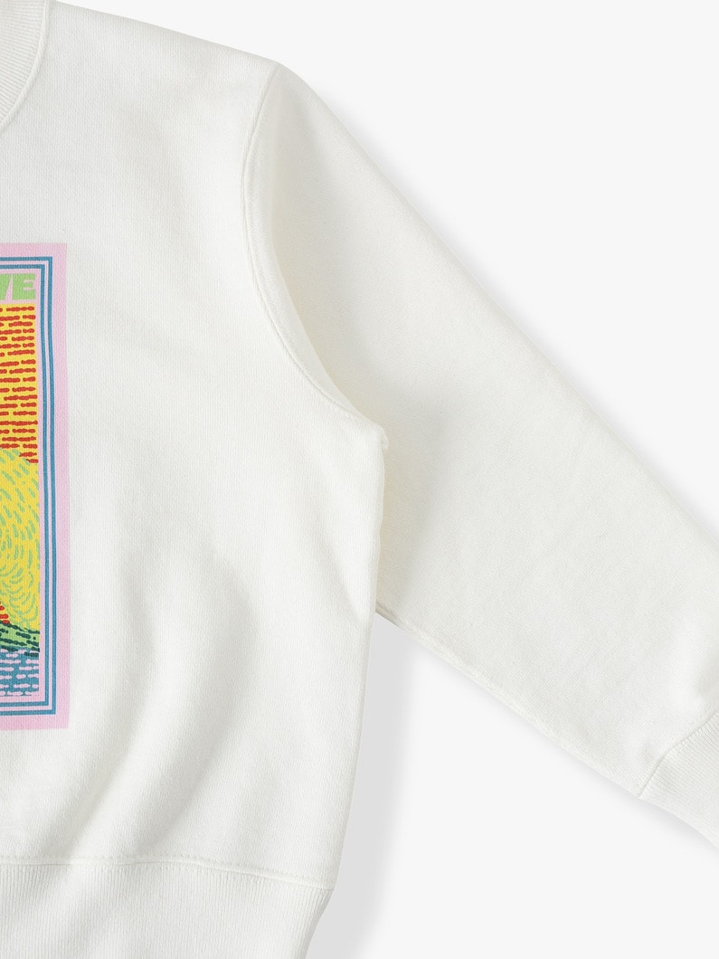 ニューイヤー スウェット シャツ（ホワイト/ミント/100-140cm） 詳細画像 white 2