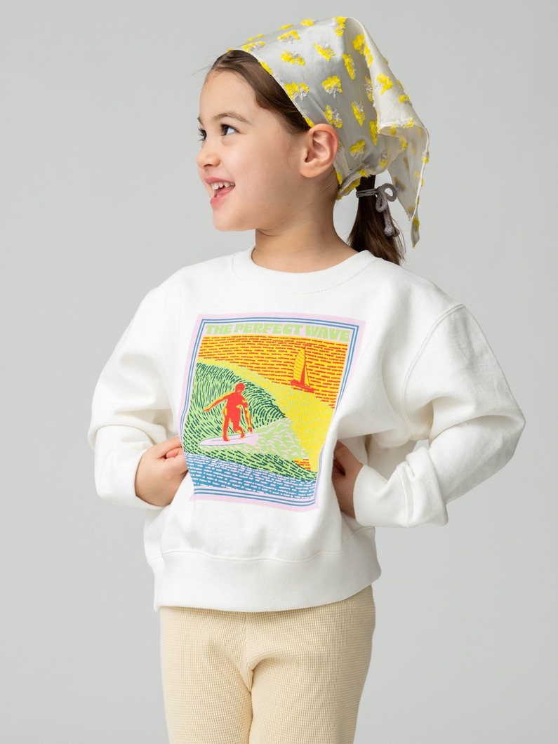 ニューイヤー スウェット シャツ（ホワイト/ミント/100-140cm） 詳細画像 white 2