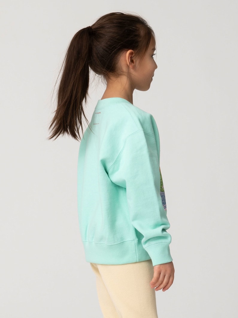 ニューイヤー スウェット シャツ（ホワイト/ミント/100-140cm） 詳細画像 mint 2