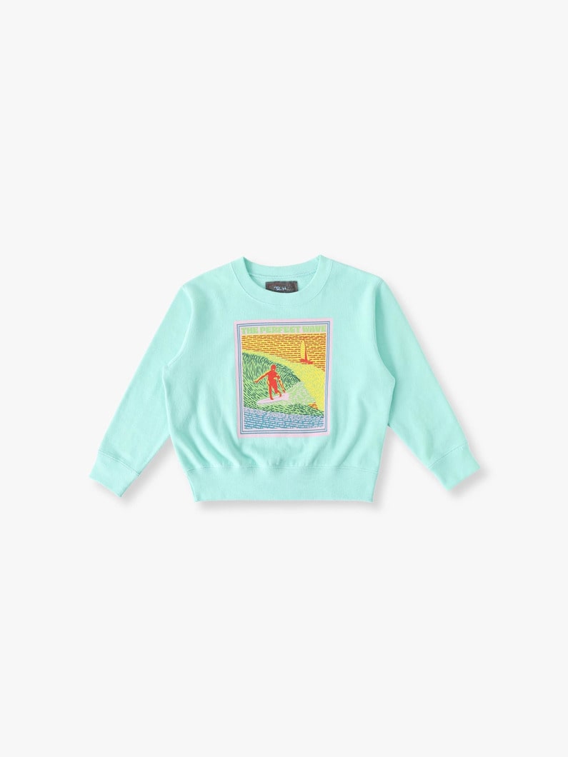 ニューイヤー スウェット シャツ（ホワイト/ミント/100-140cm） 詳細画像 mint 4