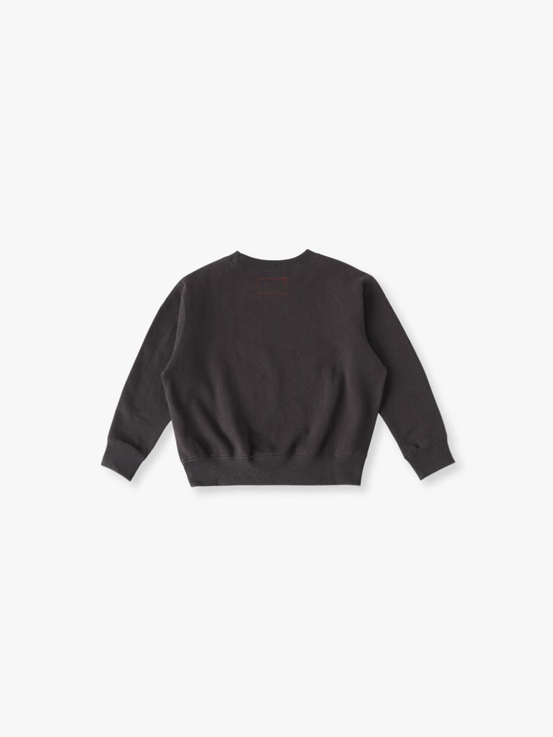 グラフィティ プリント スウェット シャツ（レッド/チャコールグレー/100-140cm） 詳細画像 charcoal gray 1