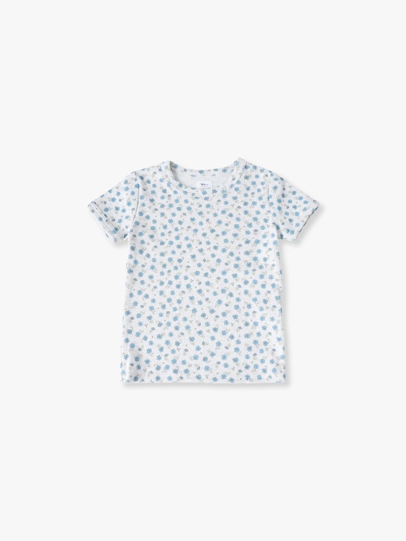 フラワー プリント ティー（オートミール/ピンク/ブルー/100-140cm） 詳細画像 oatmeal 5