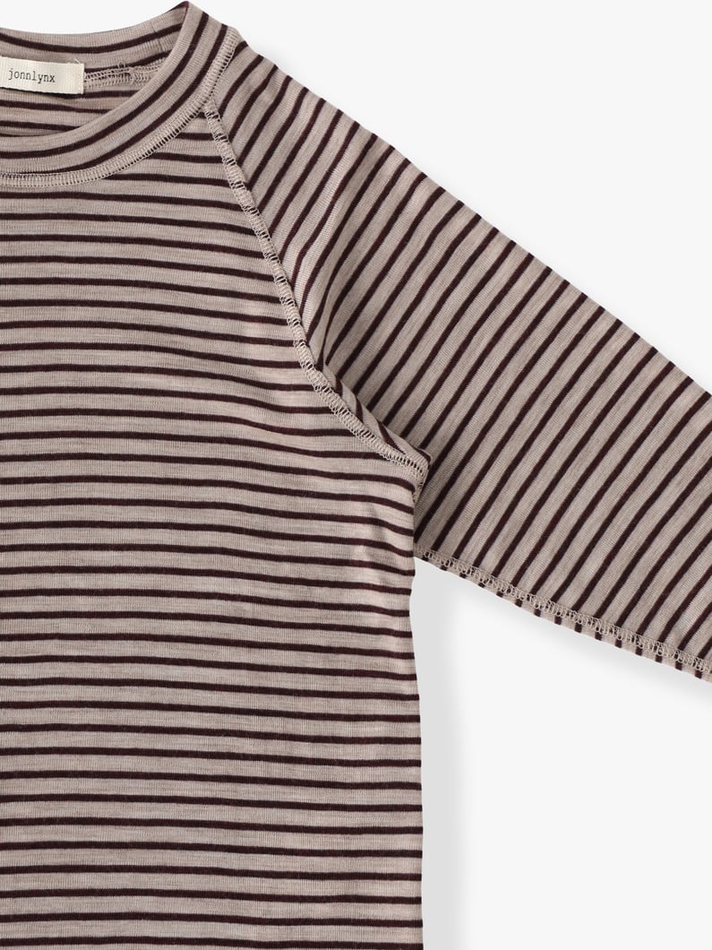 タイニー ウール ロングスリーブ ティー（ベージュ/110-120cm） 詳細画像 beige 2