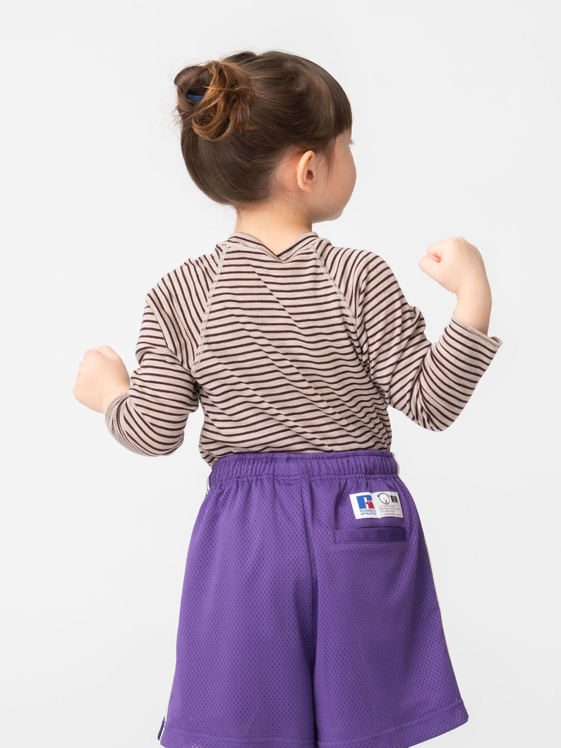 タイニー ウール ロングスリーブ ティー（ベージュ/110-120cm） 詳細画像 beige 2